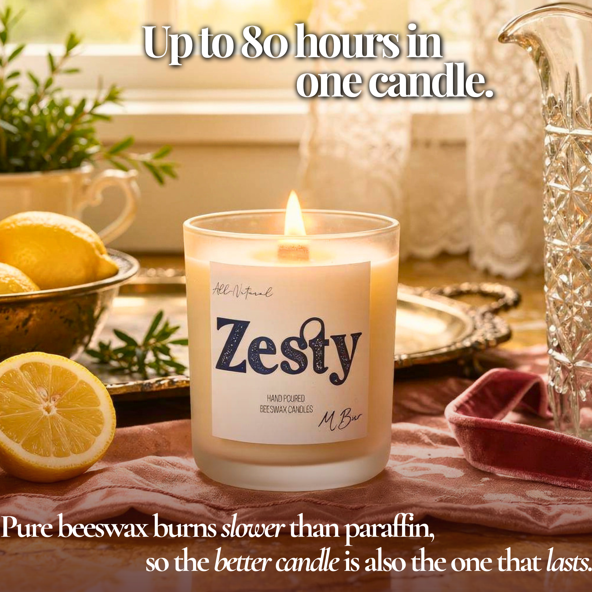 Zesty Beeswax Beeswax Candle-zoom-11