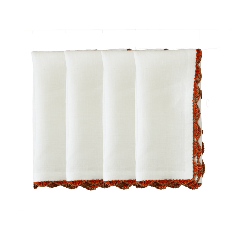 Hand Crochet Napkins | Set of 4-zoom-
