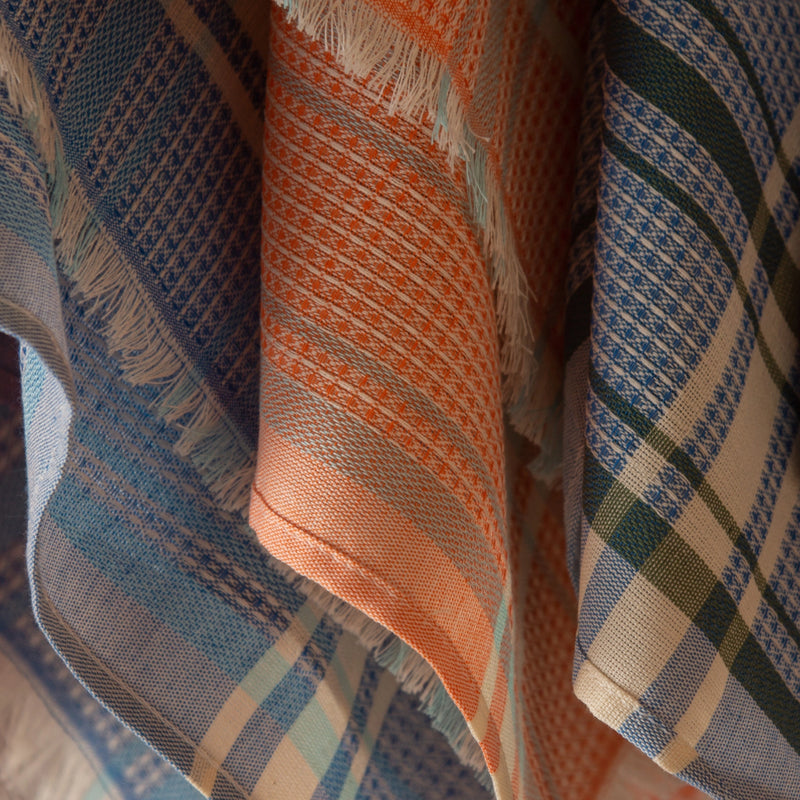 Checkered Cotton Tea Towel-zoom-