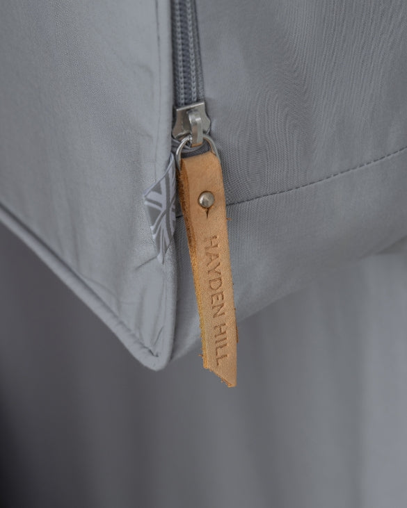 Long Organic Cotton Hanging Bag in Gray-8