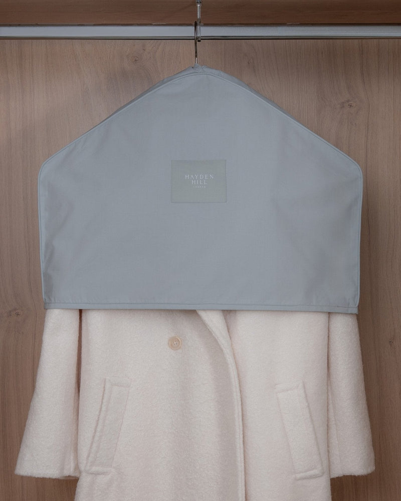 Organic Cotton Shoulder Dust Covers | Set of 3 in Gray-zoom-