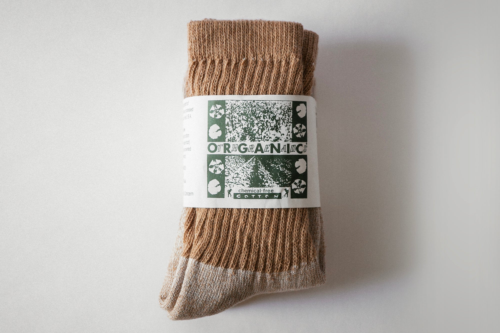 Organic Cotton Socks in Buffalo Brown | Pack of Three-zoom-3