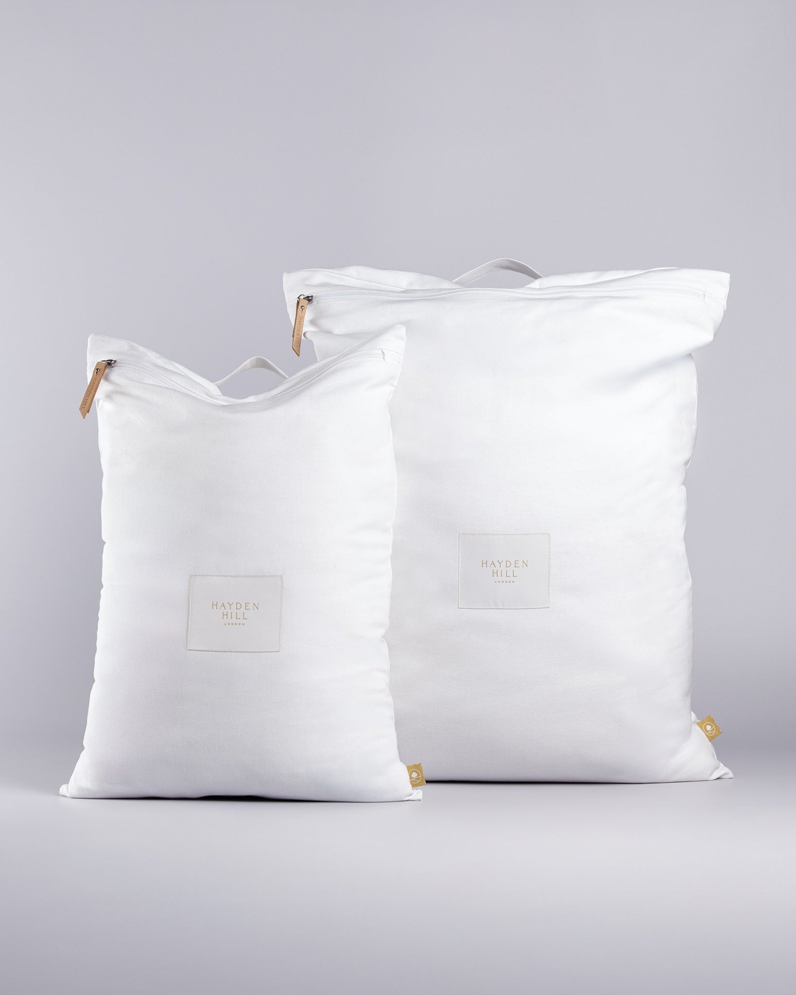 Organic Cotton Travel Laundry Bags | Set of 2 | White-2