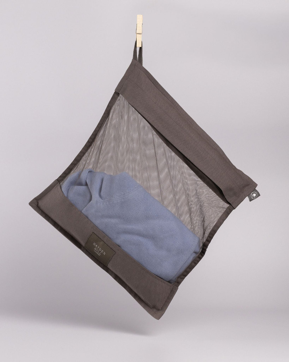 Organic Cotton Wash Bags For Delicates | Set of 2 | Charcoal Gray-6