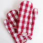 The Checkered Oven Mitts