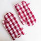 The Checkered Oven Mitts