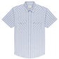 Oxford Red Blue Stripe Men's Shirt
