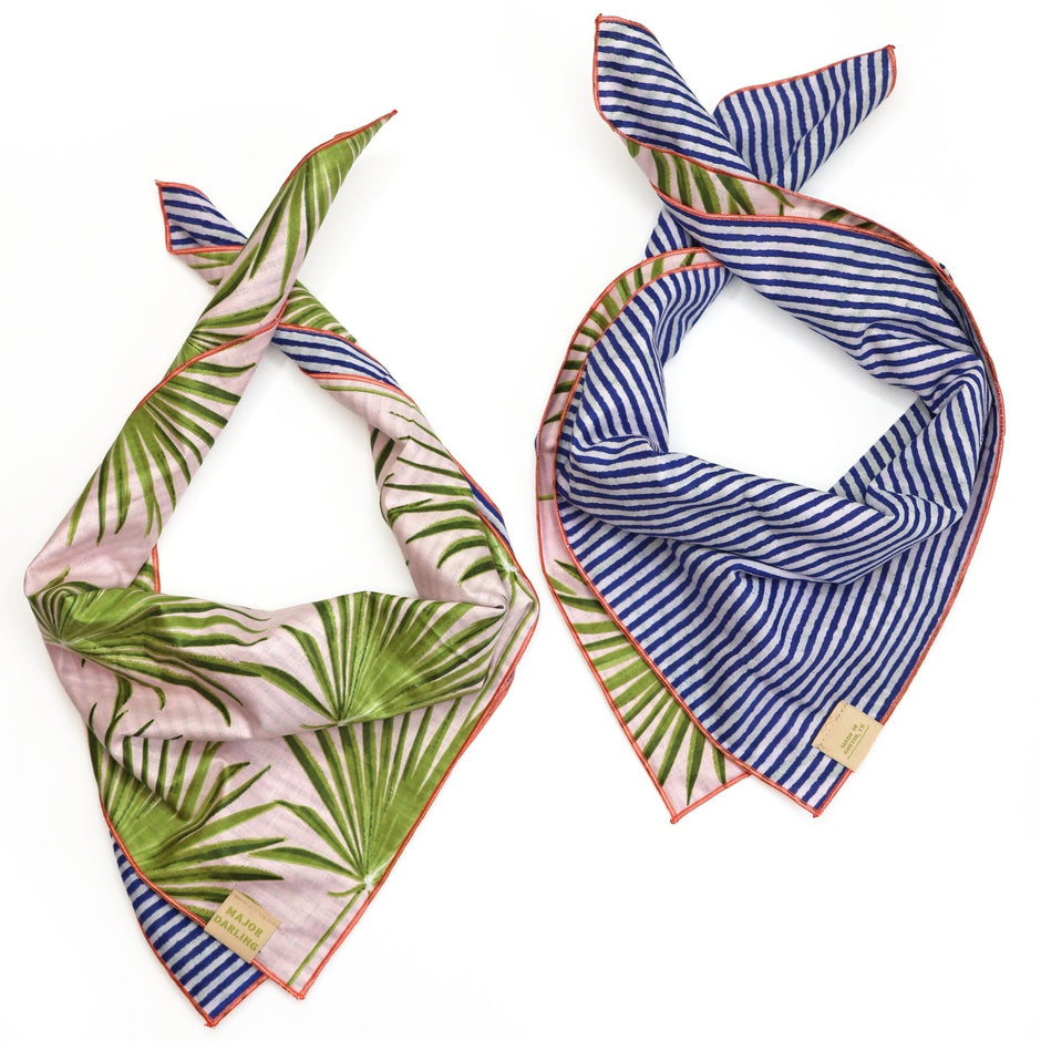 Reversible Dog Bandana | Palm Breeze - Aware House
