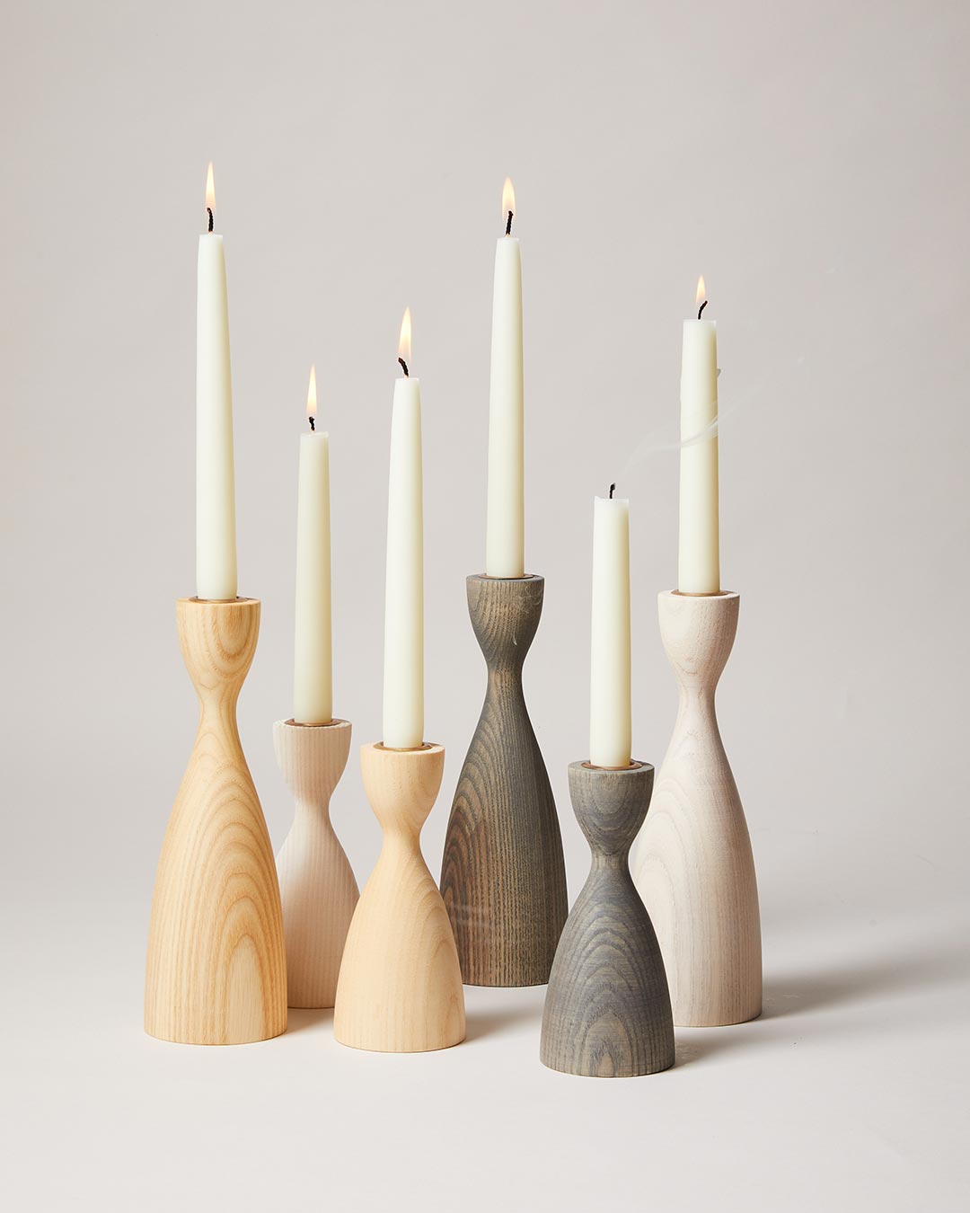 Pantry Wooden Candlestick Holder