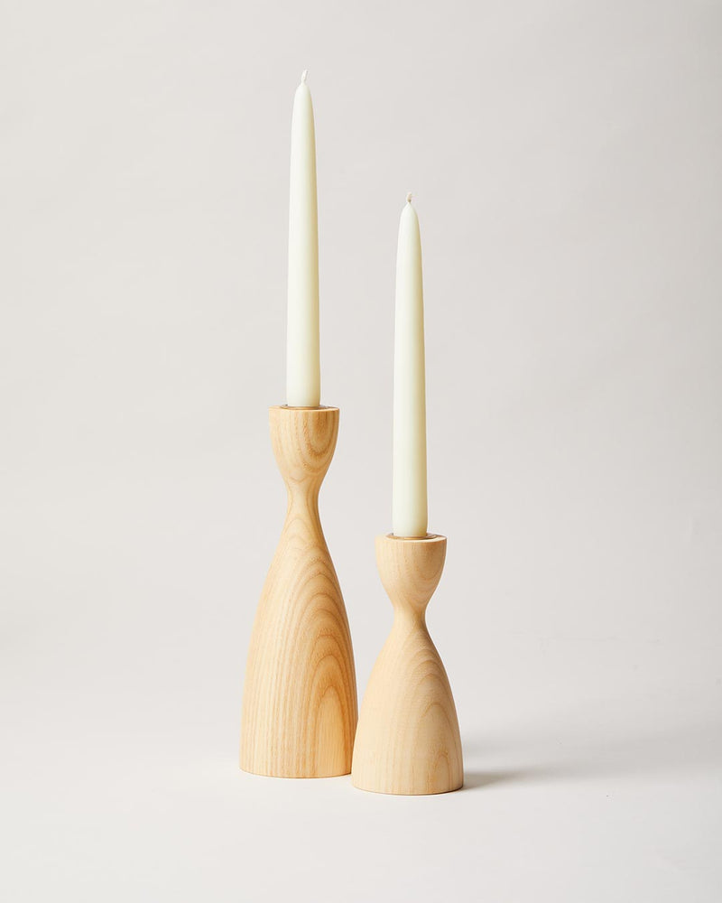 Pantry Wooden Candlestick Holder-zoom-