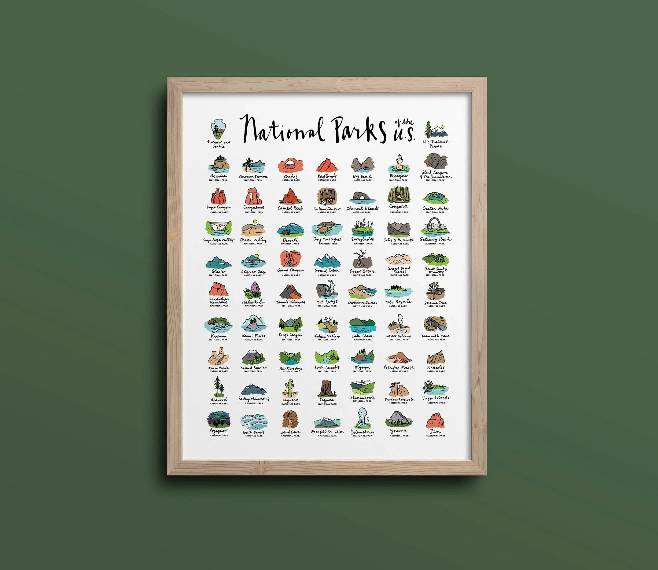 National Parks Paint By Numbers Kit