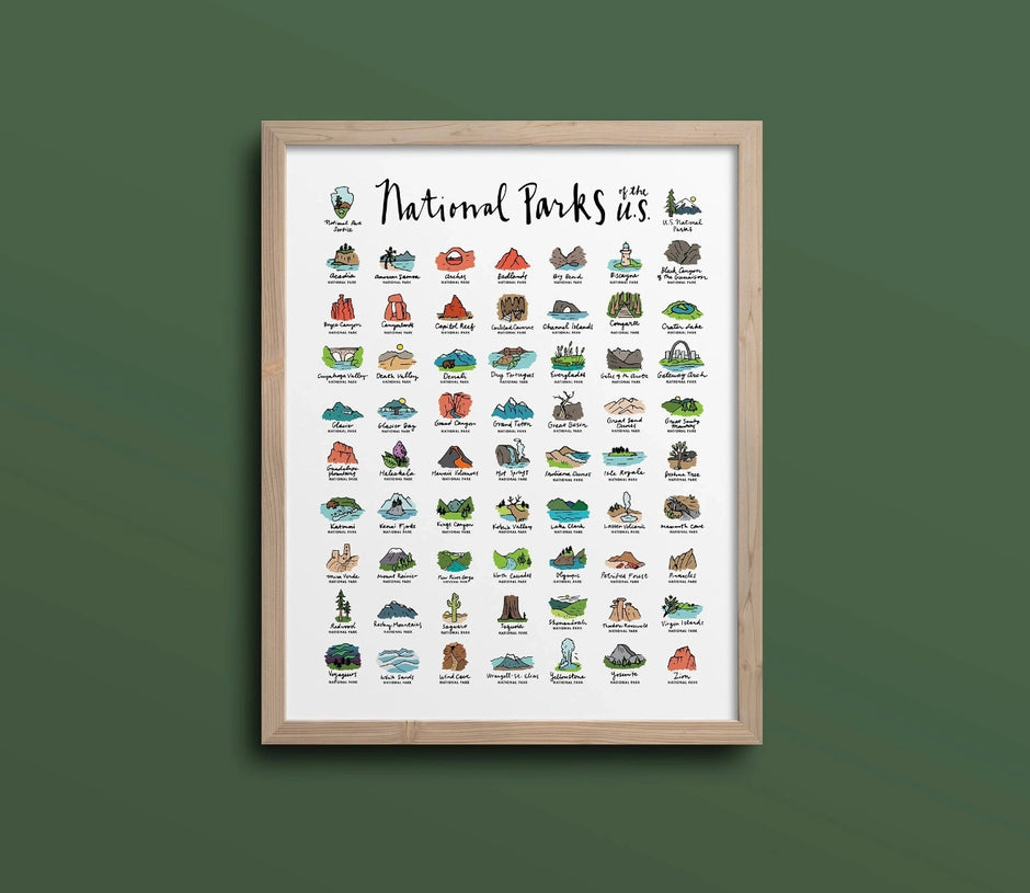 National Parks Paint By Numbers Kit