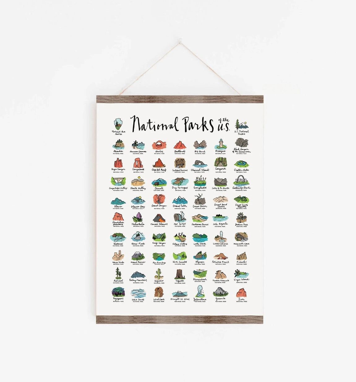 National Parks Paint By Numbers Kit