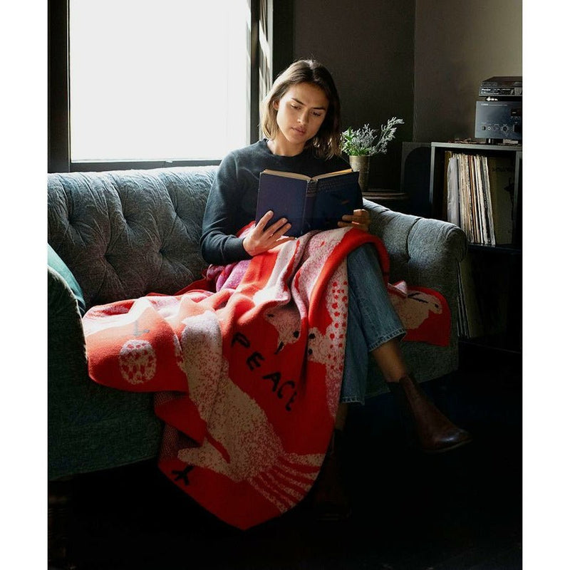 Peace Throw Blanket-zoom-