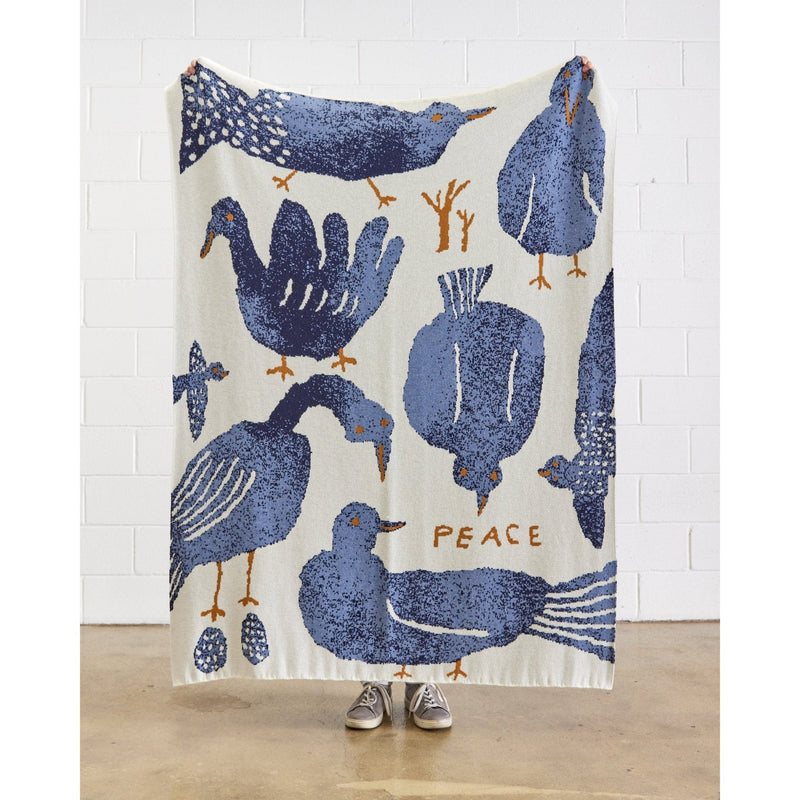 Peace Throw Blanket-zoom-
