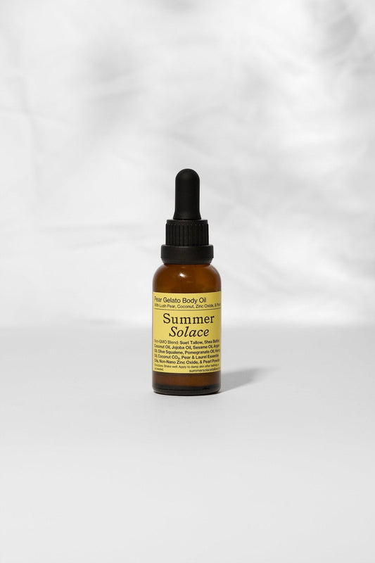 Pear Gelato Body Oil Zinc and Pearl Extract - Limited Edition