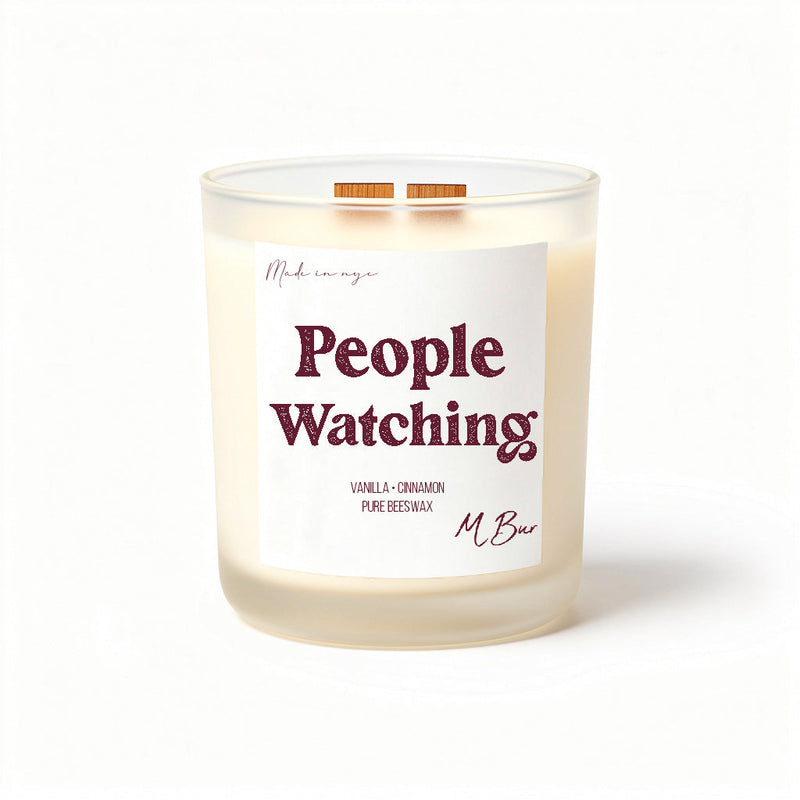 People Watching Beeswax Candle-zoom-
