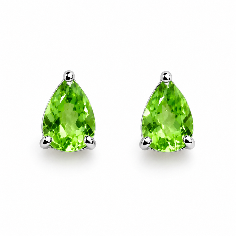 Teardrop Stud Earrings-zoom-