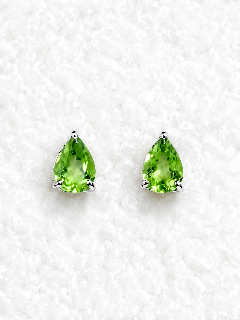 Teardrop Stud Earrings-zoom-