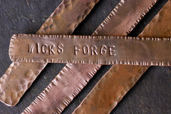 Personalized Copper Bookmark | Hand Stamped Metal Bookmark - Aware House
