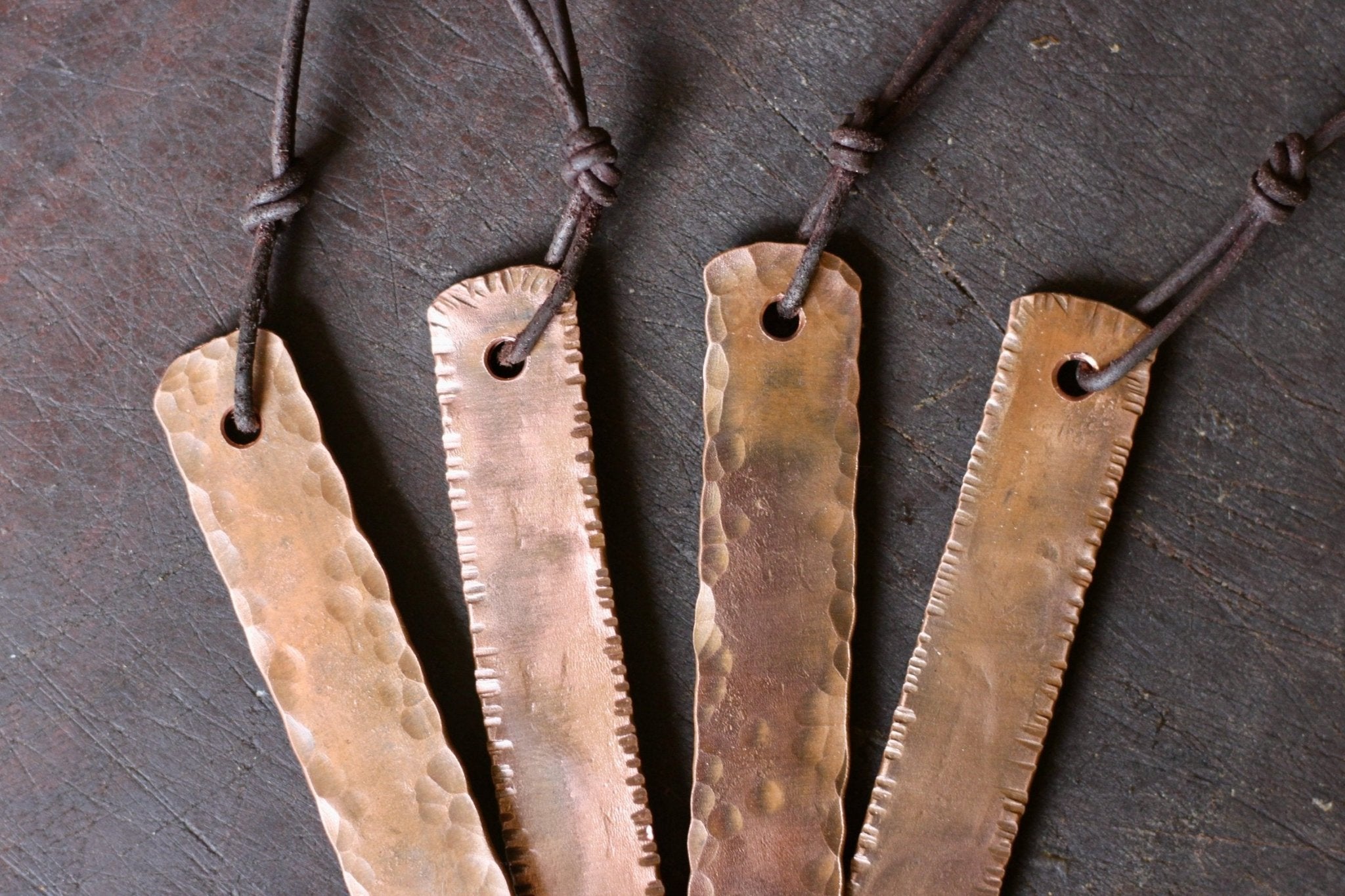 Personalized Copper Bookmark | Hand Stamped Metal Bookmark - Aware House