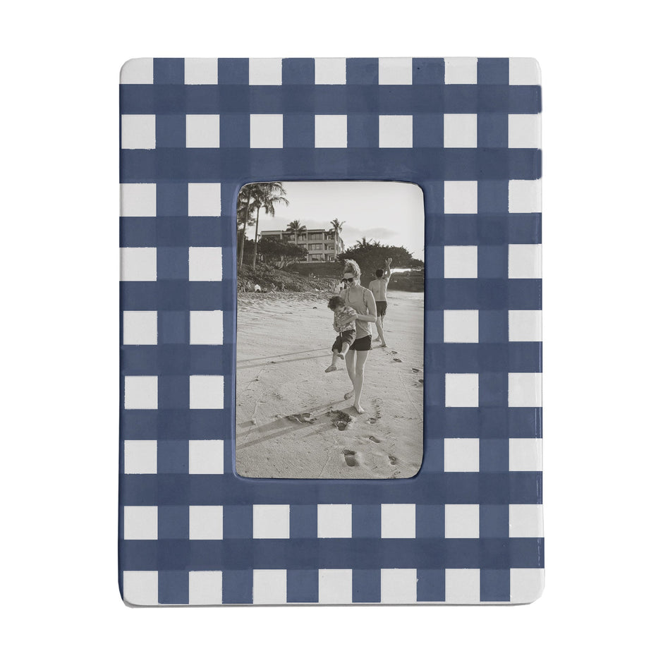Gingham Photo Frame - Aware House - Ruby Clay Company - 