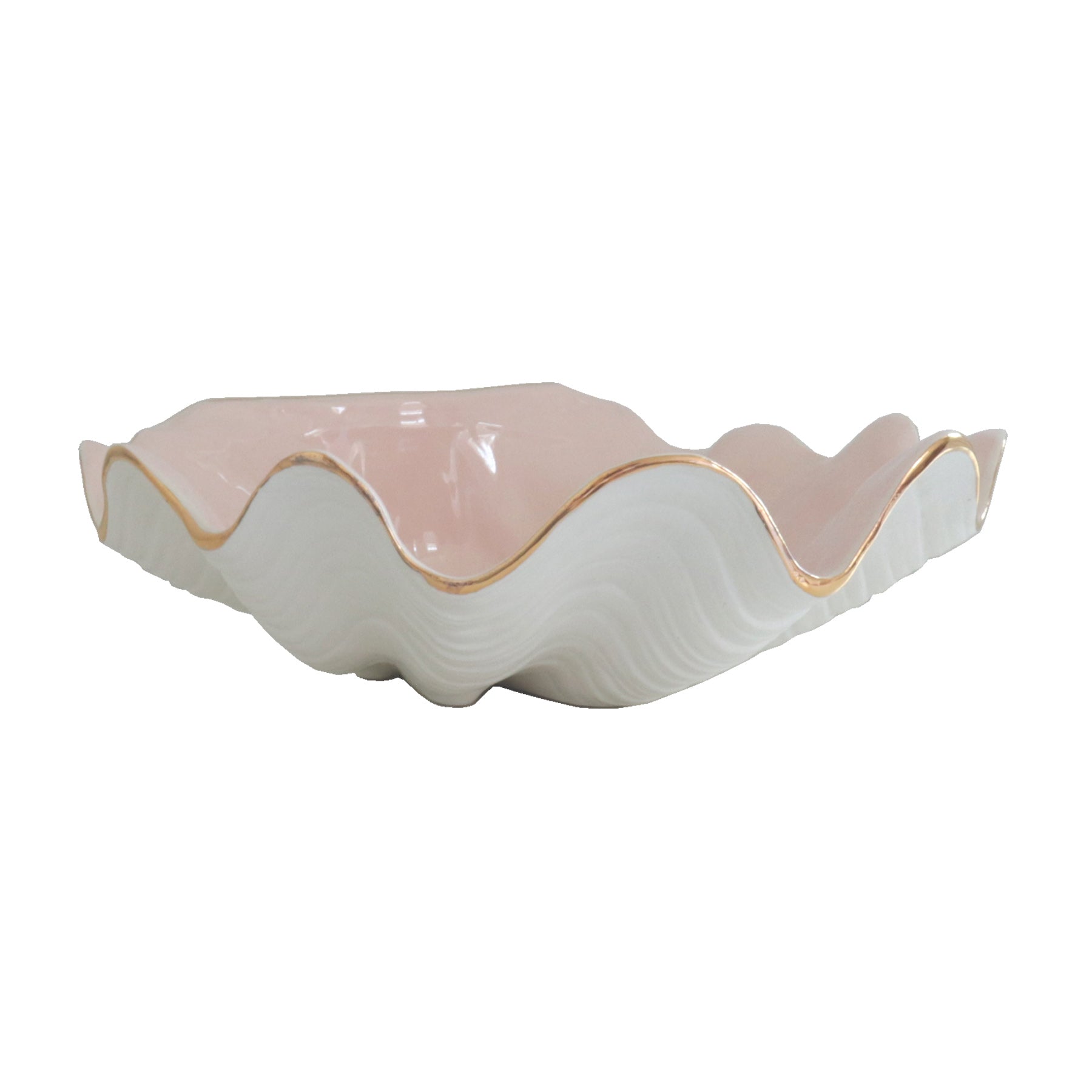 Clam Shell Bowl with 22K Gold Accent - Aware House