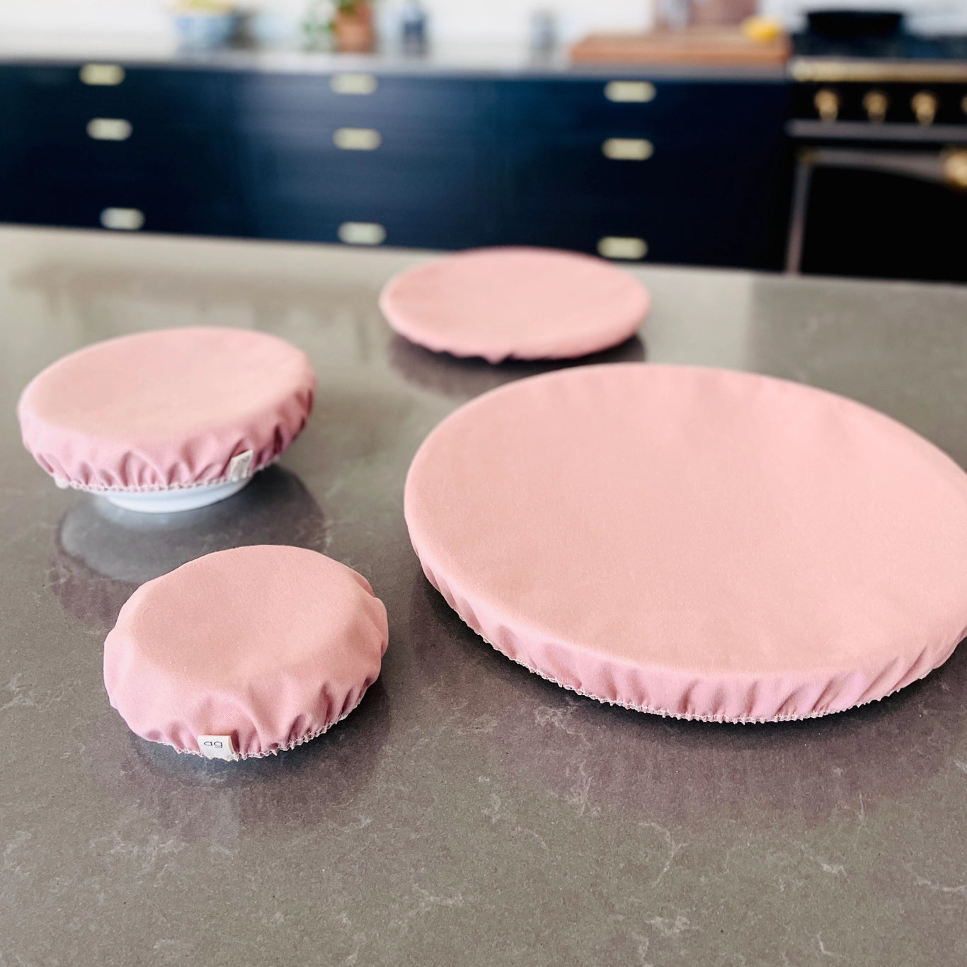 Organic Reusable Bowl Cover Set of Six-zoom-2