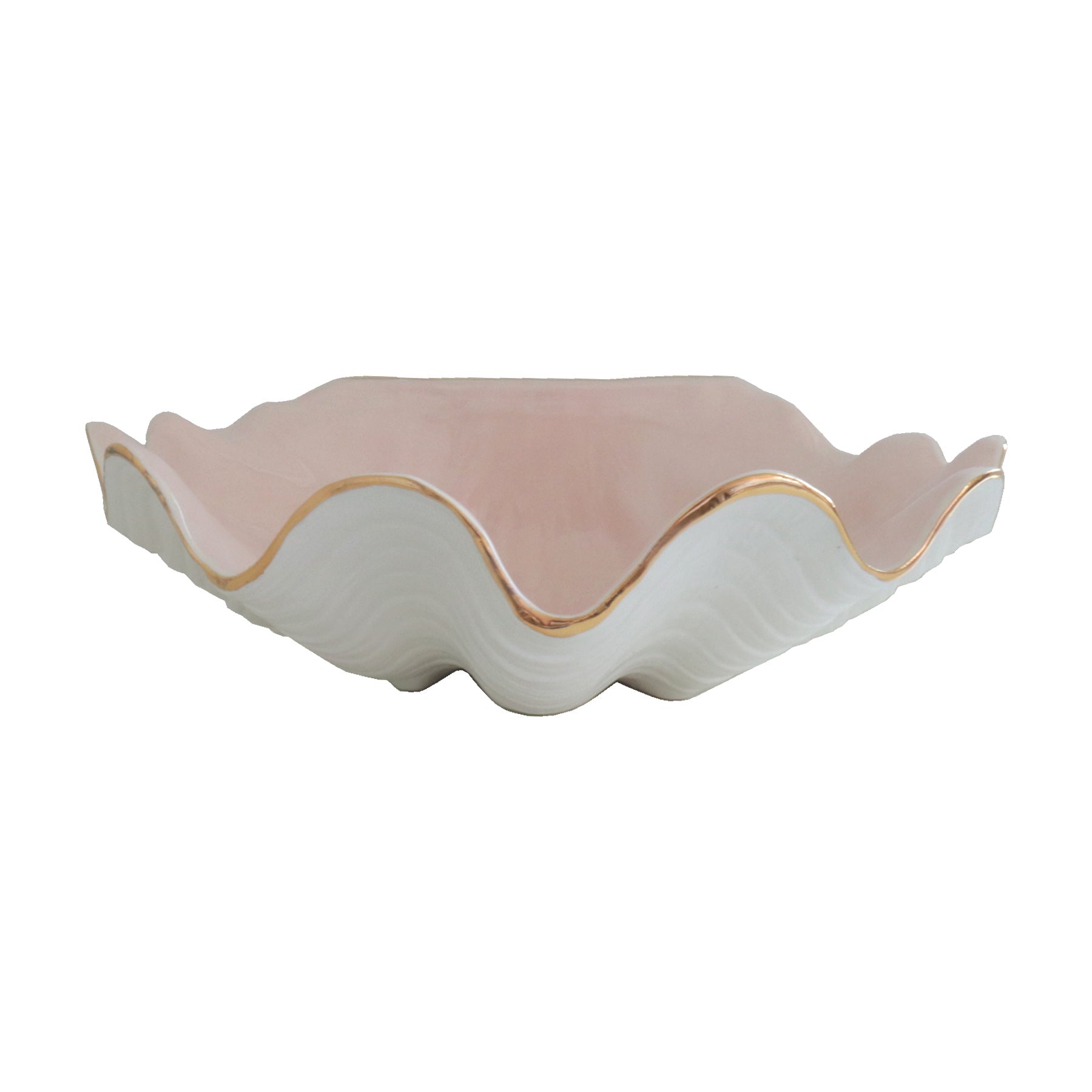 Clam Shell Bowl with 22K Gold Accent - Aware House