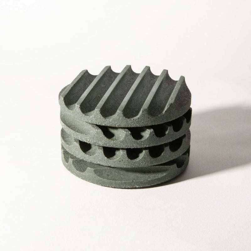 Coaster Set | Dark Green Terrazzo-zoom-