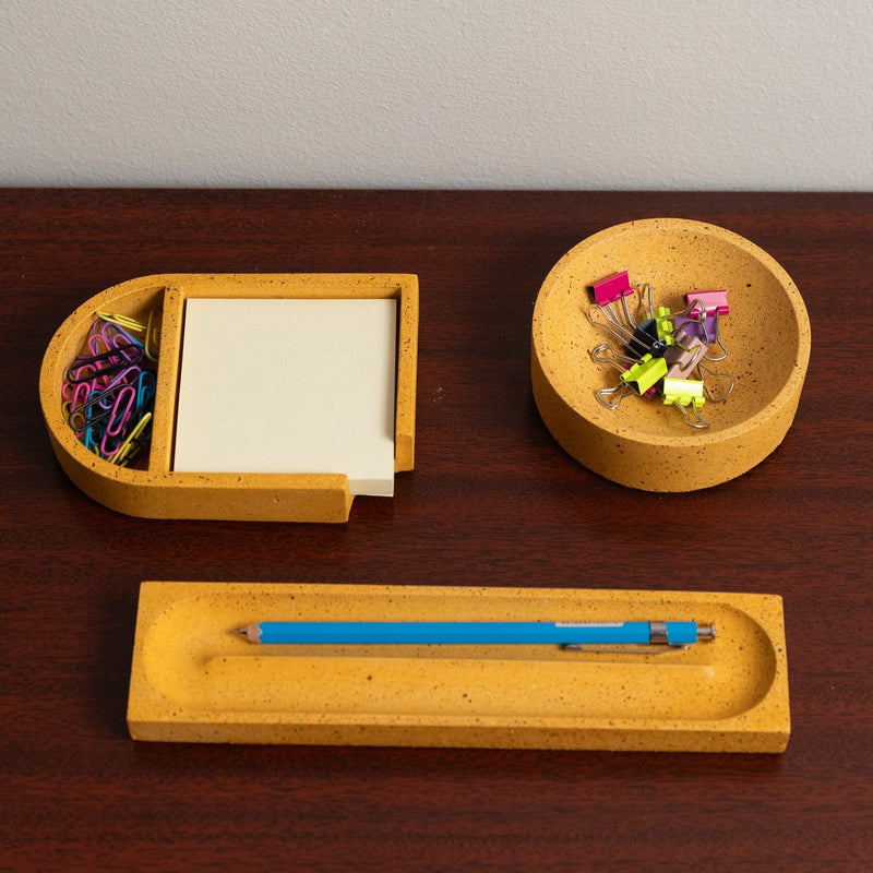 Sticki Note Holder | Marigold Terrazzo-zoom-