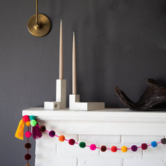Candlestick Holder Set | White Terrazzo - Aware House - Pretti.Cool -