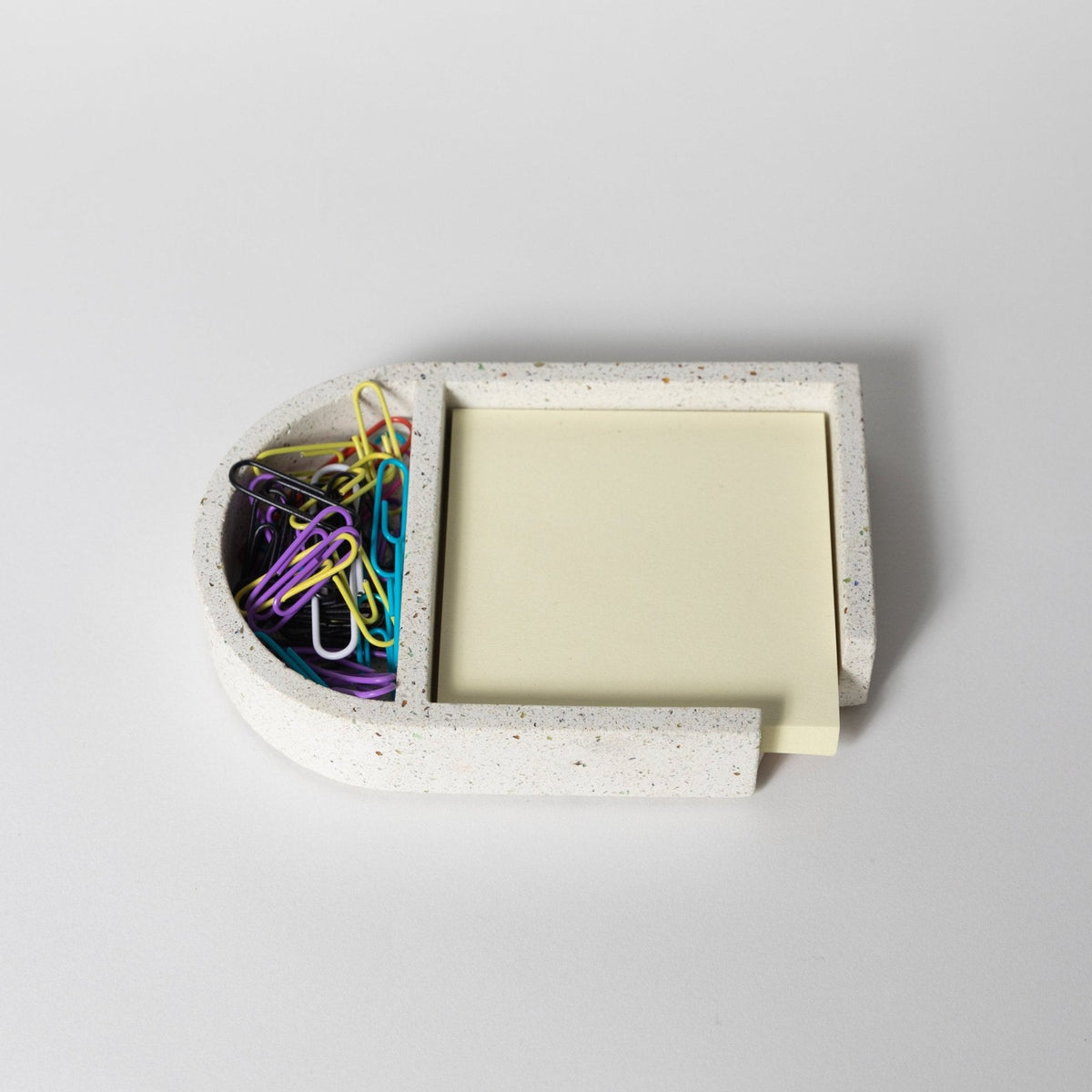 Sticki Note Holder | White Terrazzo - Aware House - Pretti.Cool -
