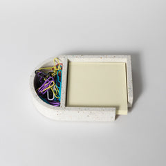 Sticki Note Holder | White Terrazzo - Aware House - Pretti.Cool -