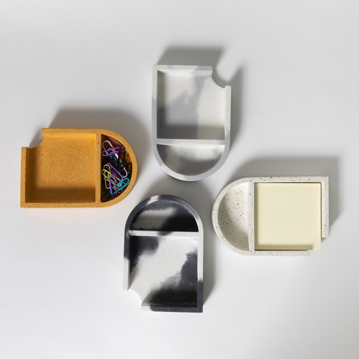 Sticki Note Holder | White Terrazzo - Aware House - Pretti.Cool -