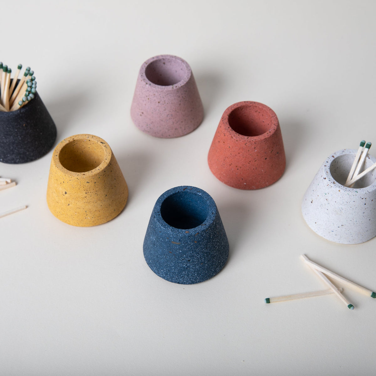 Matchstick Holder | Black Terrazzo - Aware House - Pretti.Cool -