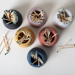 Matchstick Holder | Black Terrazzo - Aware House - Pretti.Cool -