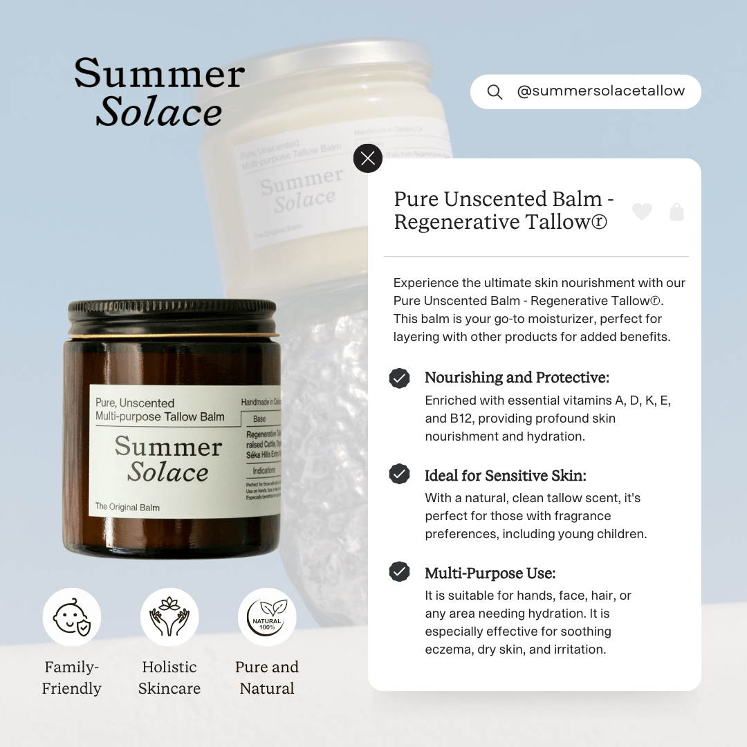 Pure Unscented Tallow Balm-12