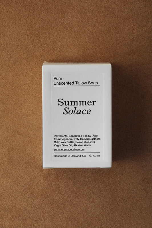 Pure Unscented Tallow Bar Soap