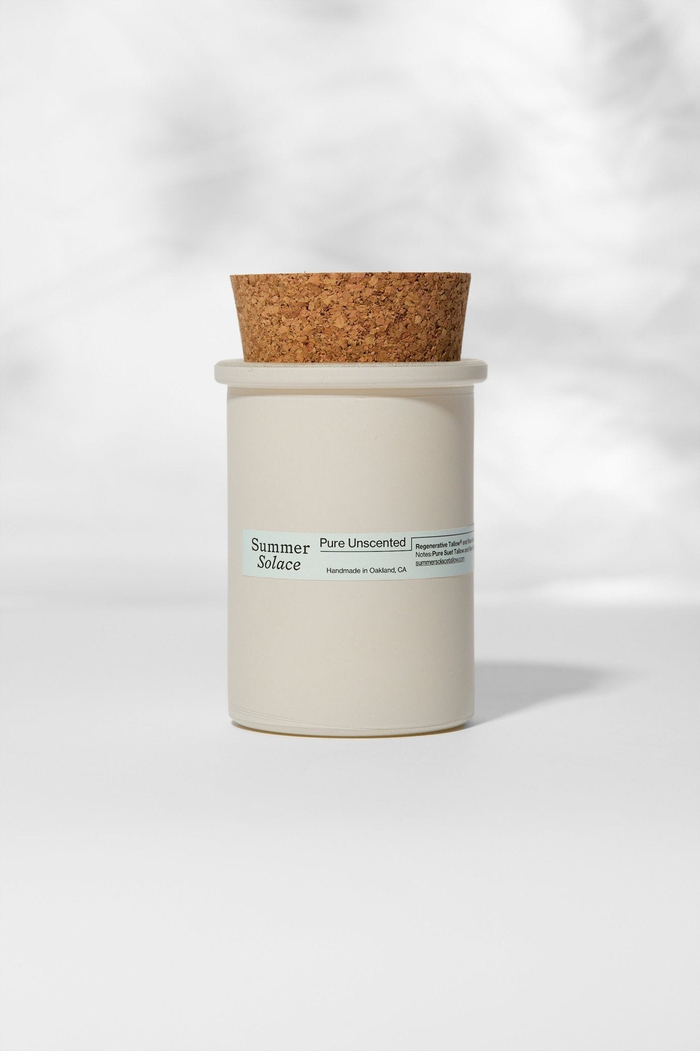 Pure Unscented Tallow and Beeswax Candle-zoom-1