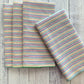 Rainbow Seersucker Cloth Napkins | Set of Four