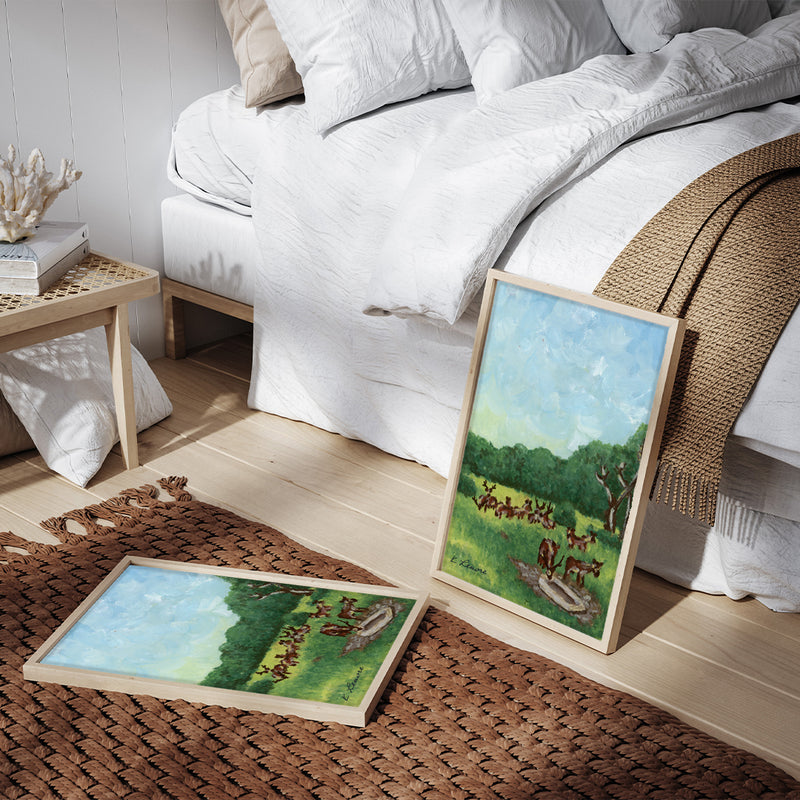 Texas Hill Country Ranch Painting | Fine Art Print-zoom-