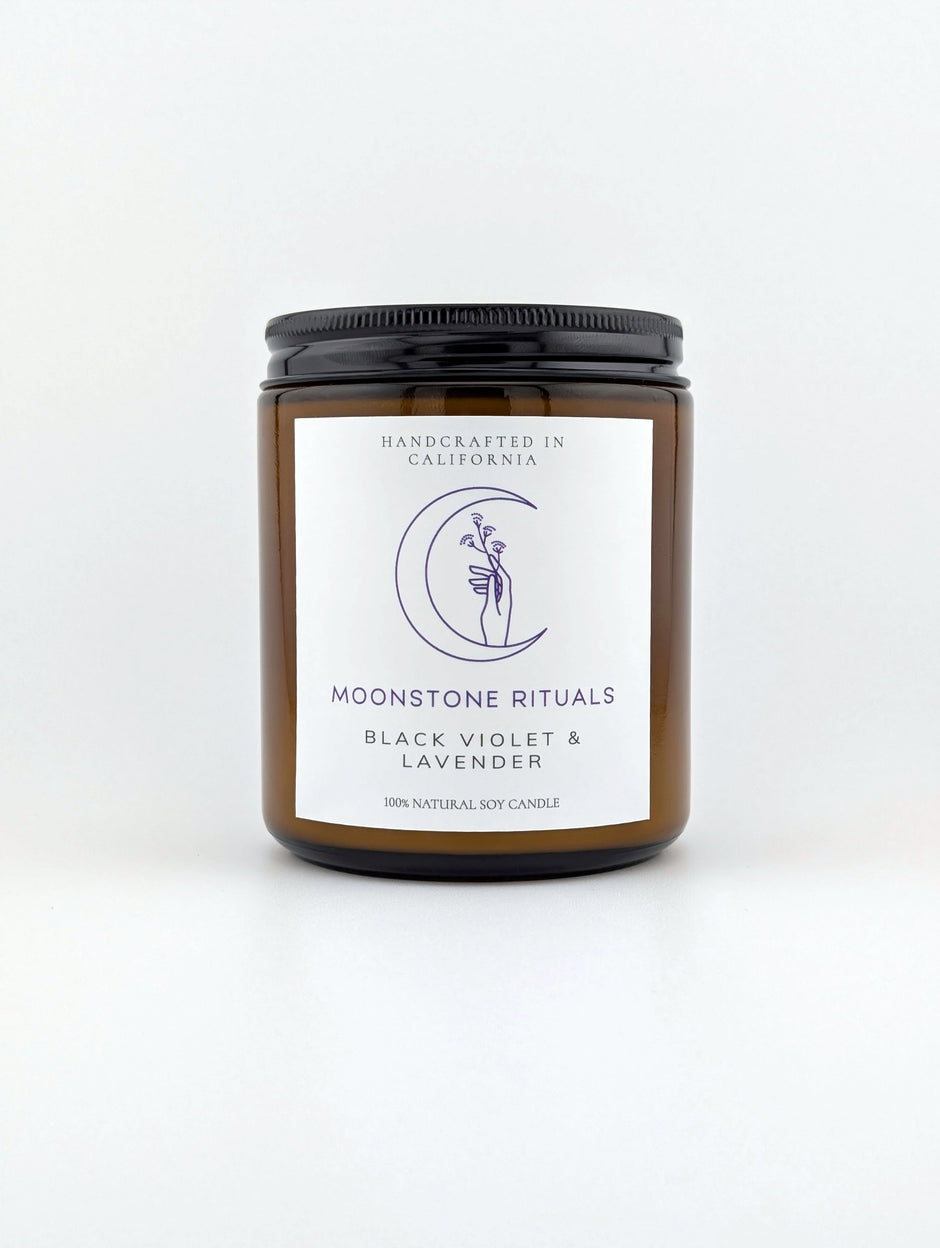 Black Violet & Lavender Candle