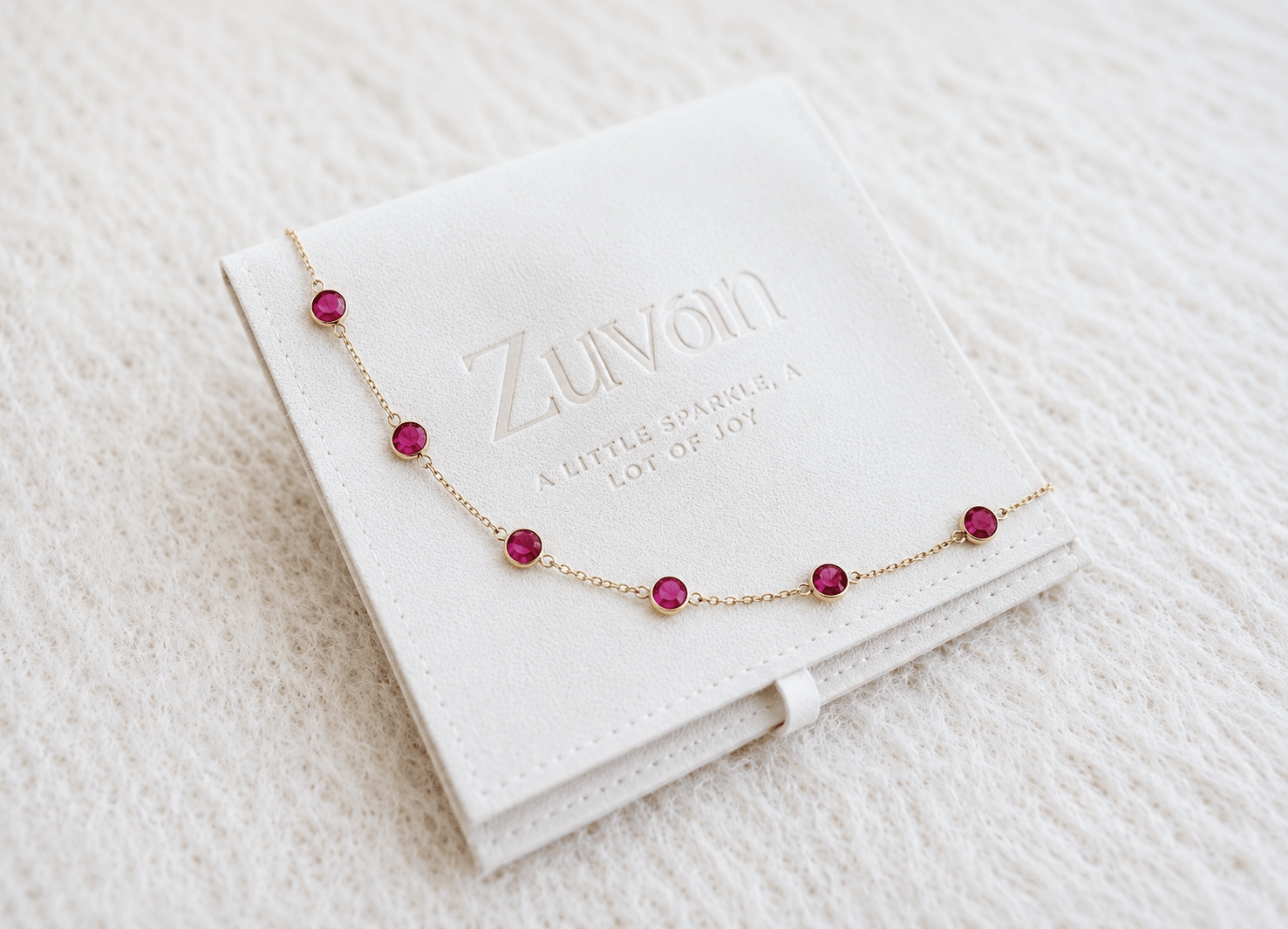 July Birthstone Ruby Bracelet | Sterling Silver & Gold Gemstone Jewelry - Aware House