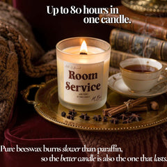 Room Service Beeswax Candle - Aware House - MBur Candle Co. -