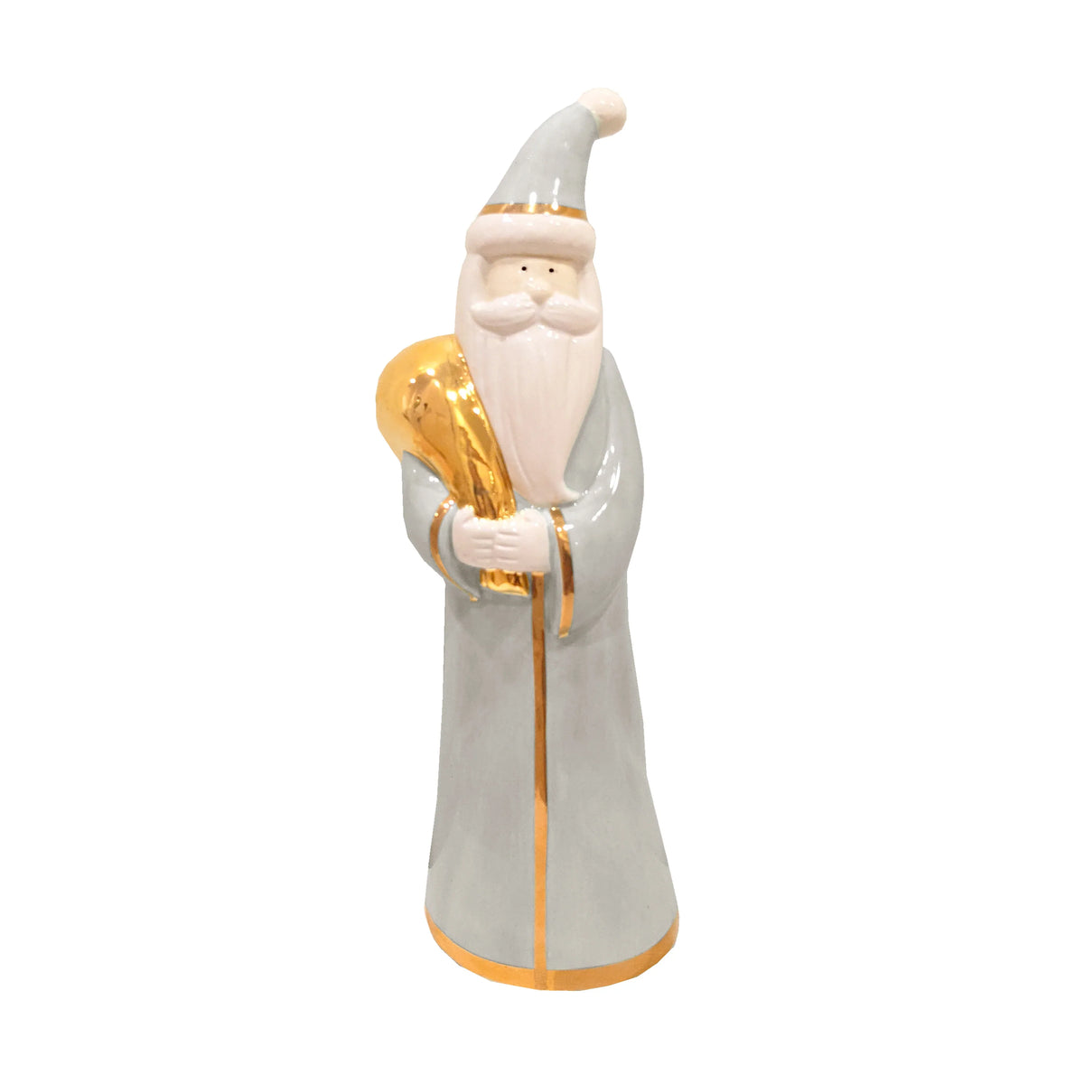 Light Gray Santa with 22K Gold Accents-zoom-2