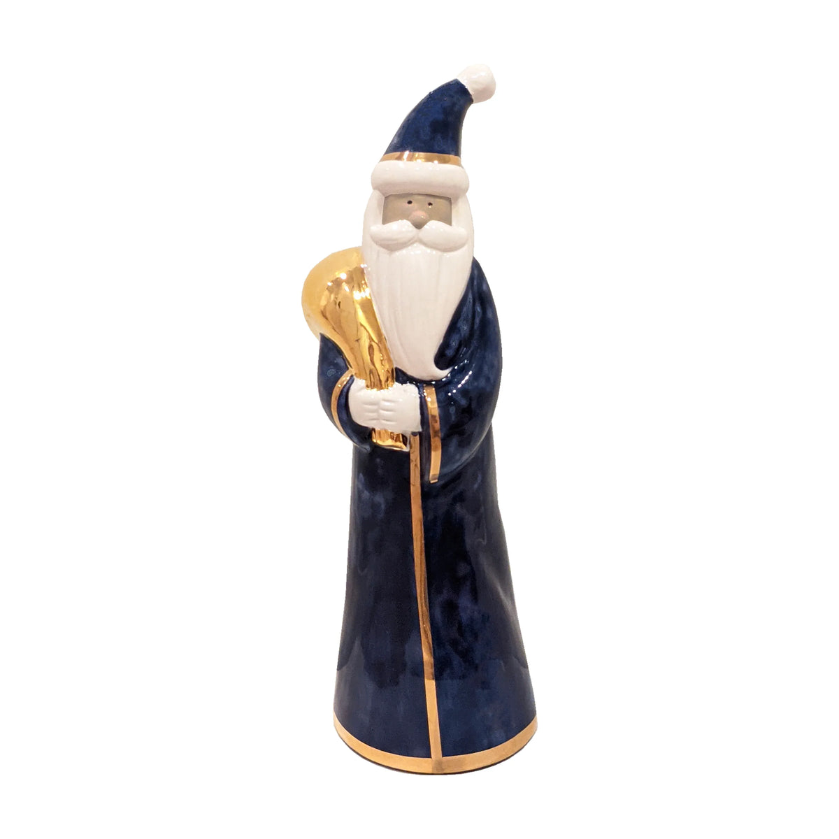 Navy Blue Santa with 22K Gold Accents-1