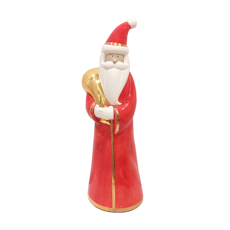 Holiday Red Santa with 22K Gold Accents-zoom-