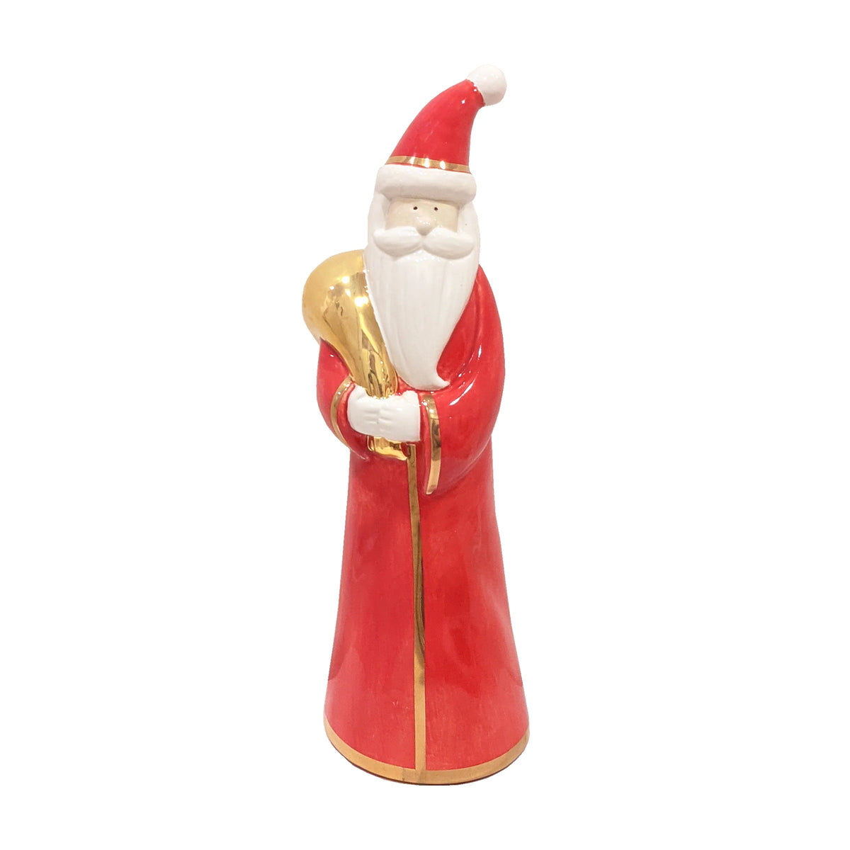 Holiday Red Santa with 22K Gold Accents-zoom-1