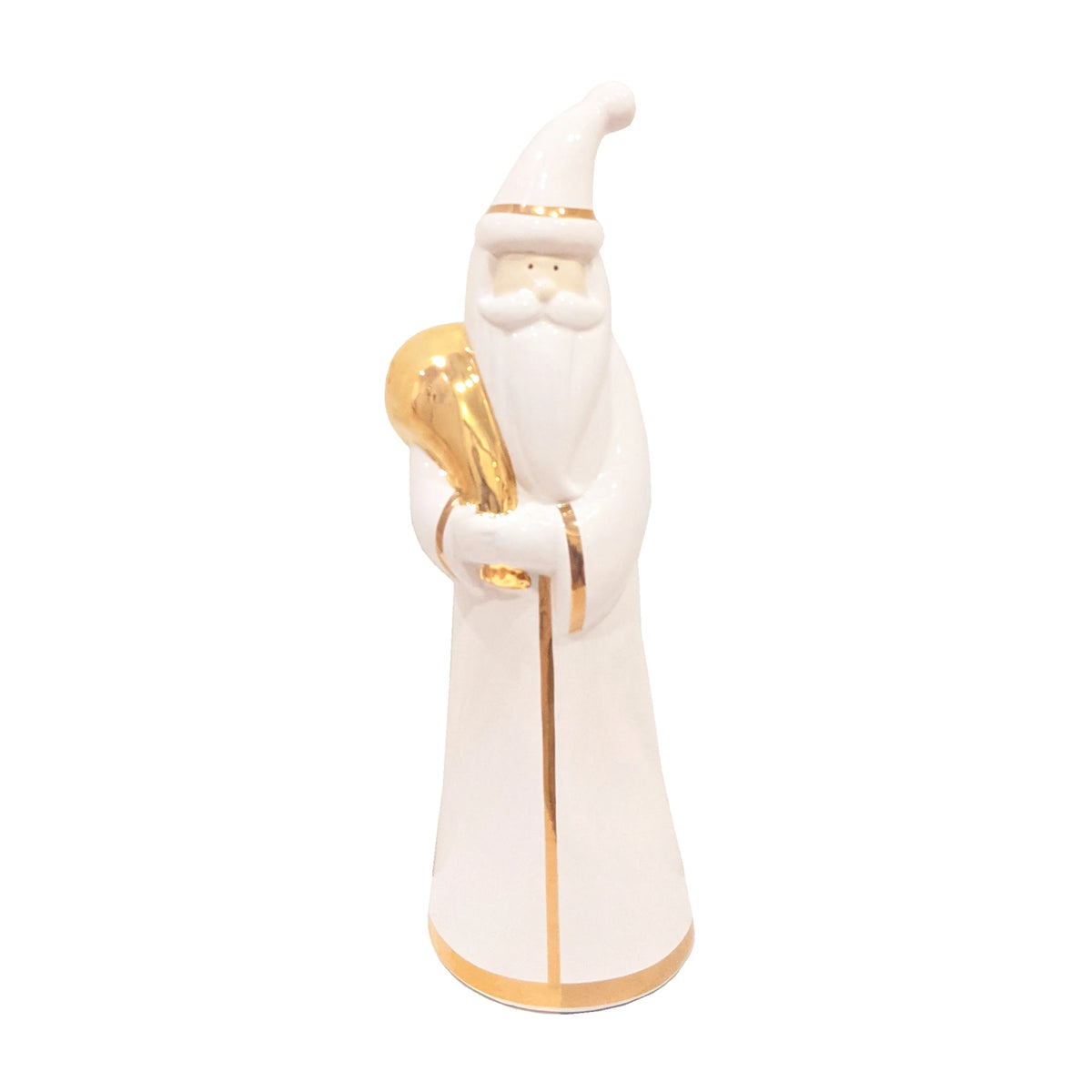 White Santa with 22K Gold Accents-1